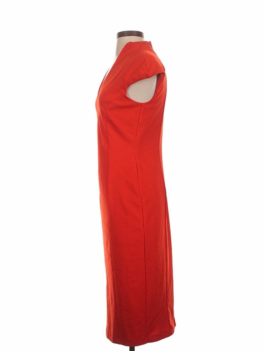 Alexia Admor NWT Classic Cap-Sleeve Red Midi Dress size large